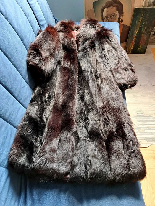Damskie futro z naturalnego lisa