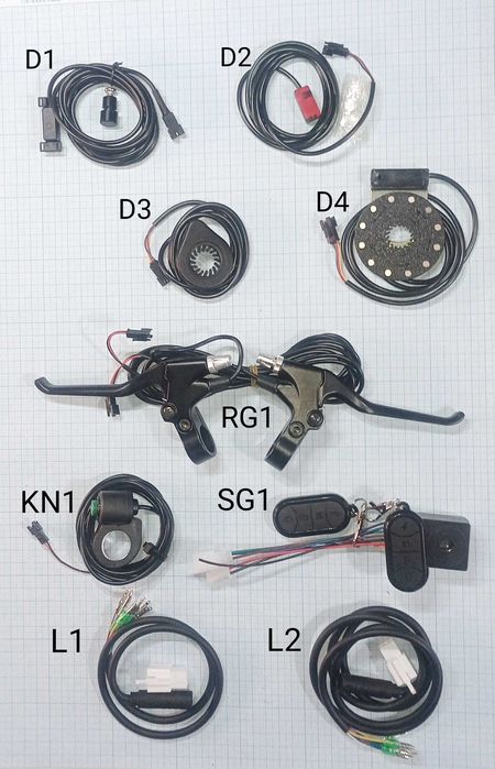 Набір контролер сінусний з дісплеєм і газом 250-3000Вт 24-72В 15-50А