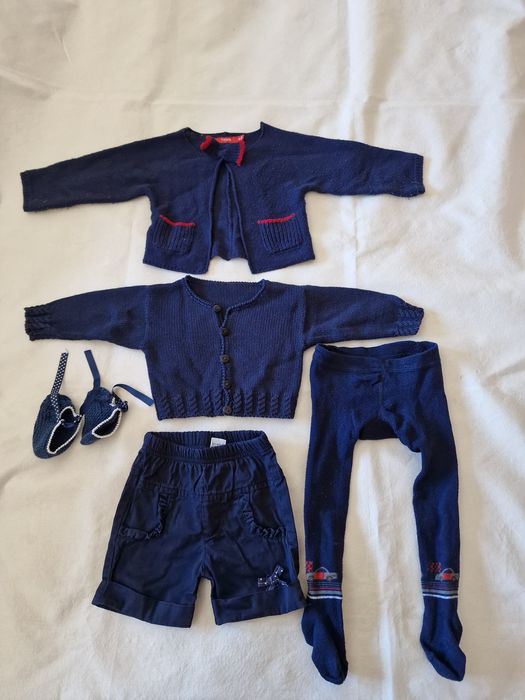 Lote de roupa para bebé de 6-9 meses