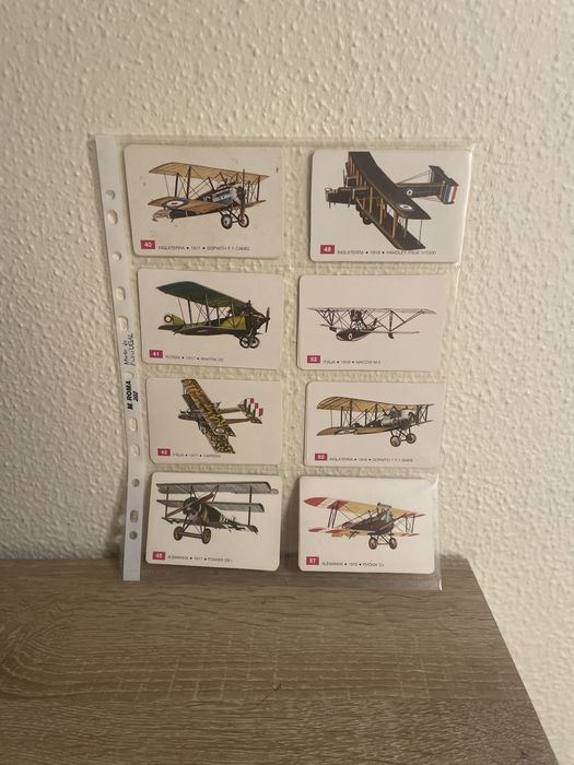 Lote 46 Calendários de Bolso Antigos - Aviões Clássicos da 1ª Guerra Mundial ou