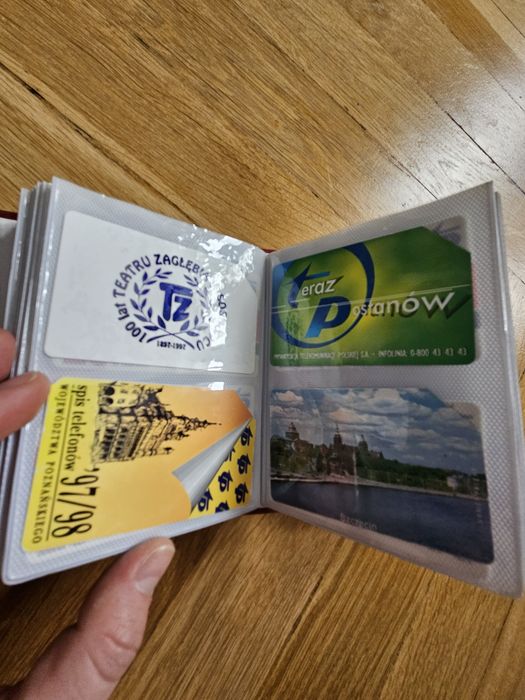 Kolekcja kart telefonicznych TP SA 270 + w klaserze – lata 90