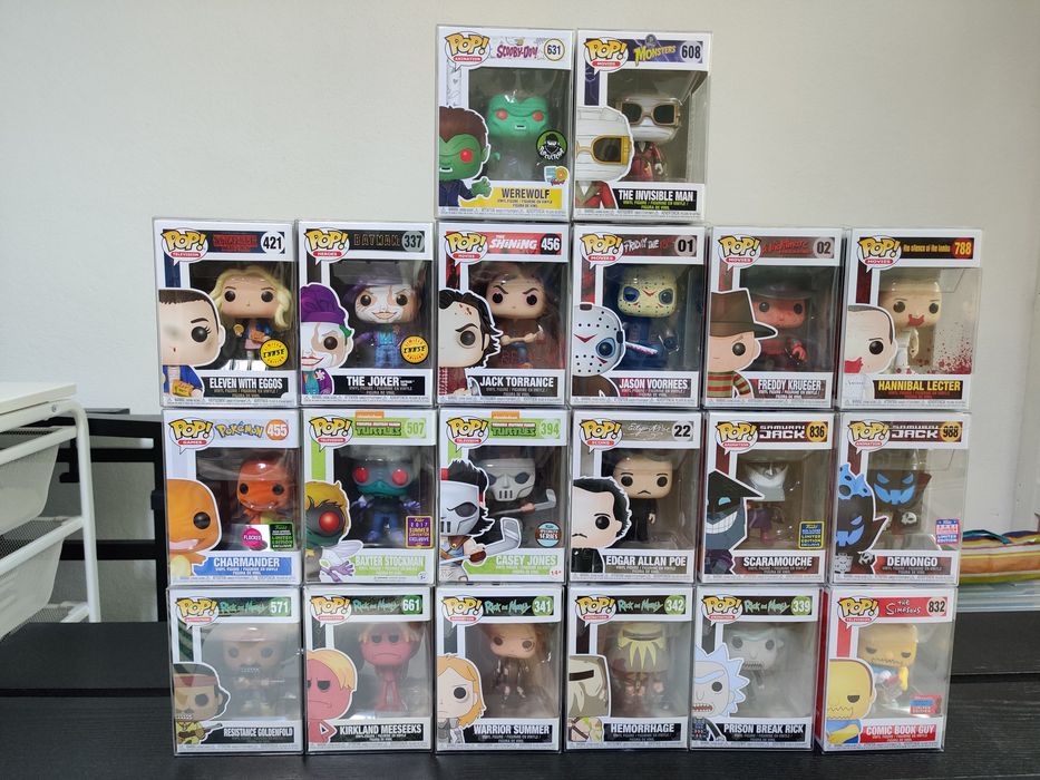 Funko Pop Rick and Morty, TMNT, Terror, etc.