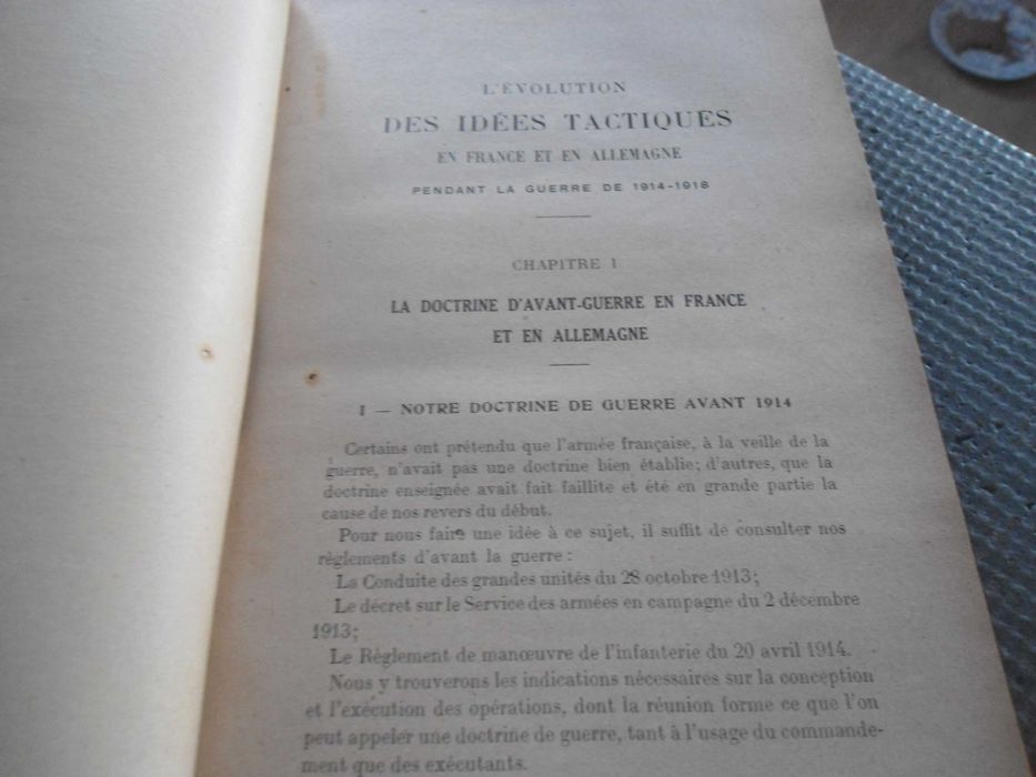 L' Évolution des Idees Tactiques por Colonel Lucas (1923)