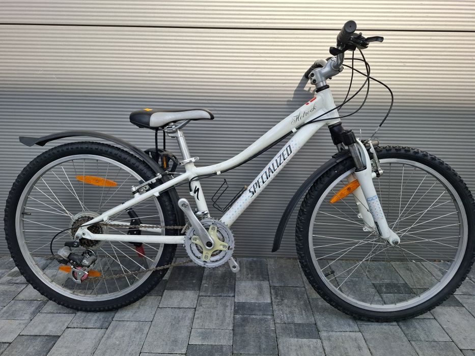 Rower rowerek dziecięcy Specialized Hotrock 24 " dla dziewczynki z przerzutkami amortyzator