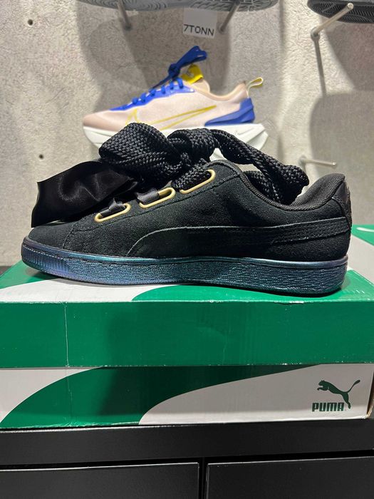 Кросівки Puma Suede Heart Satin Wn's "Puma Black" — EUR 38 (24 см), Нові