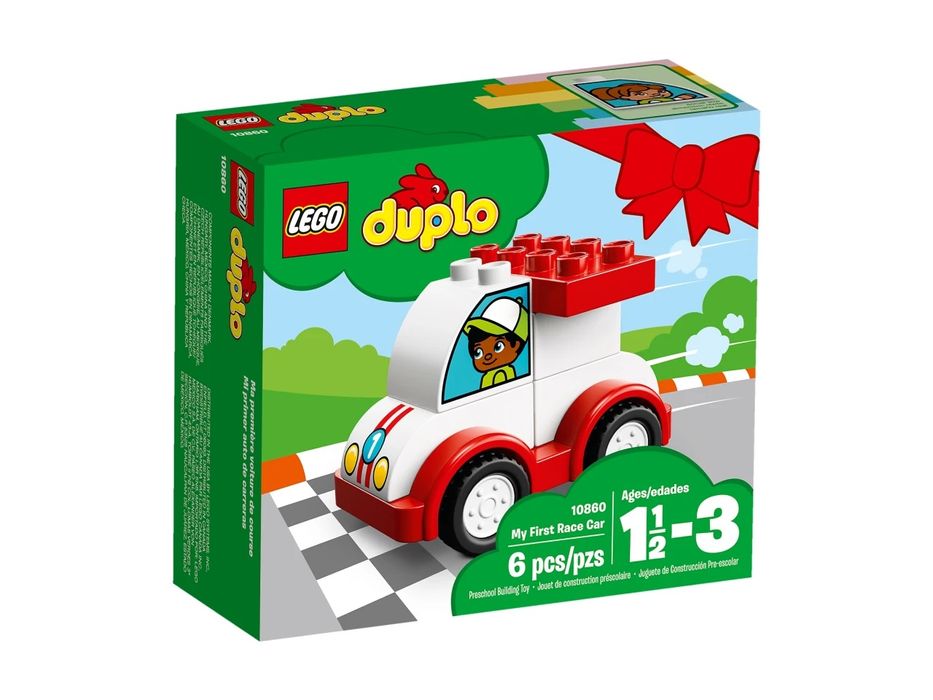 Klocki LEGO® duplo 10860 Moja pierwsza wyścigówka 2 autka
