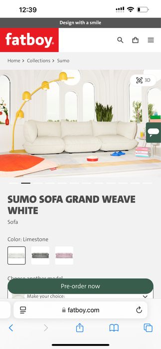 Sofa fatboy novo na caixa