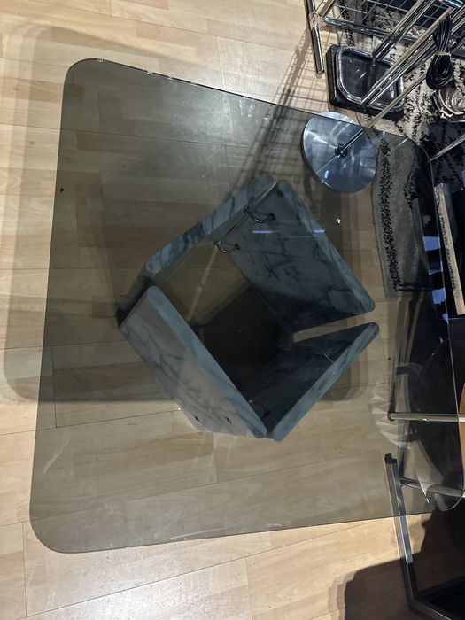 Rzadki stolik kawowy Ikea Lagun. Marmur