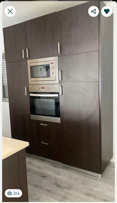 Armario cozinha com ilha