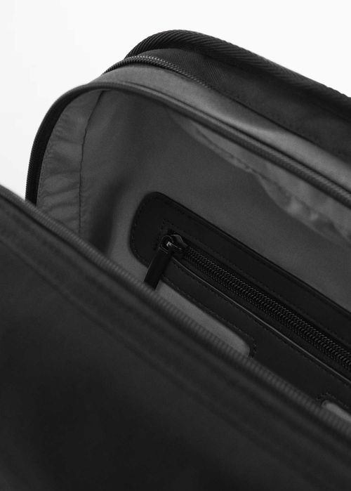 Mochila com efeito de pele Mango Homem (Nova)