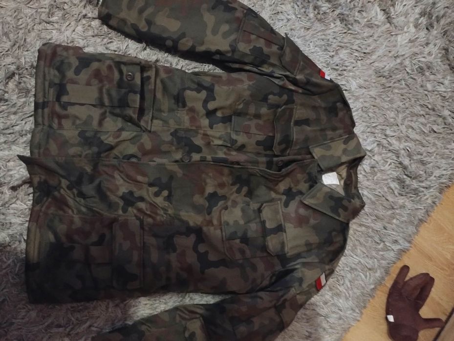 Kurtka wojskowa ocieplana na  175cm