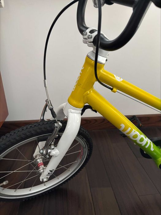 Rowerek Woom 3 - żółto-zielony