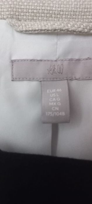 Marynarka damska żakiet H&M bez zapięcia rozm L