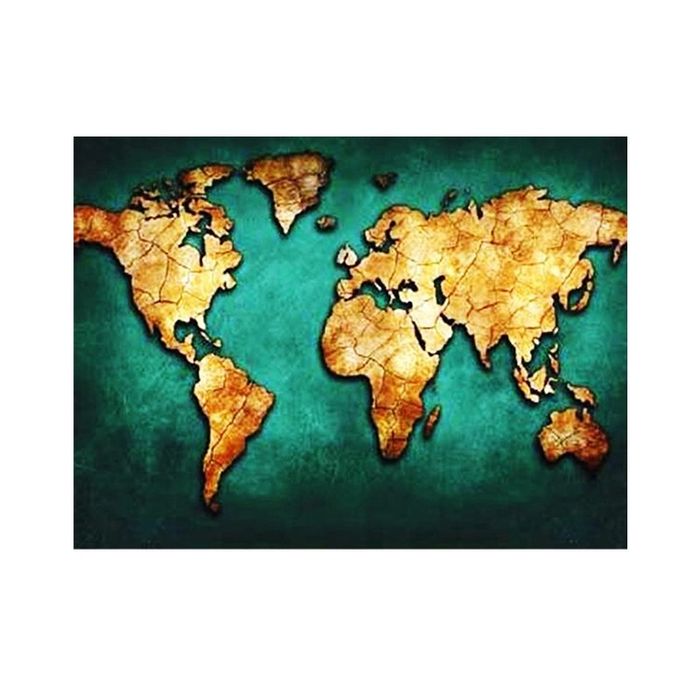 Diamond painting haft diamentowy - mapa świata (2463)