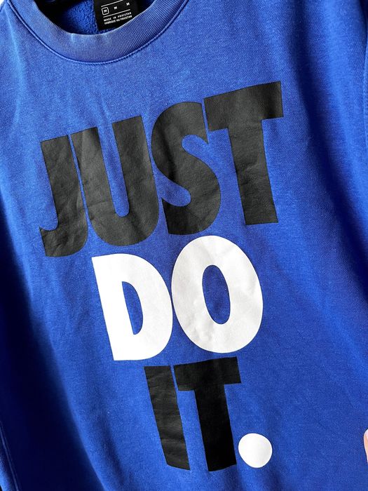 Męska niebieska bluza Nike just do it z długim rękawem canusal basic dla chłopca