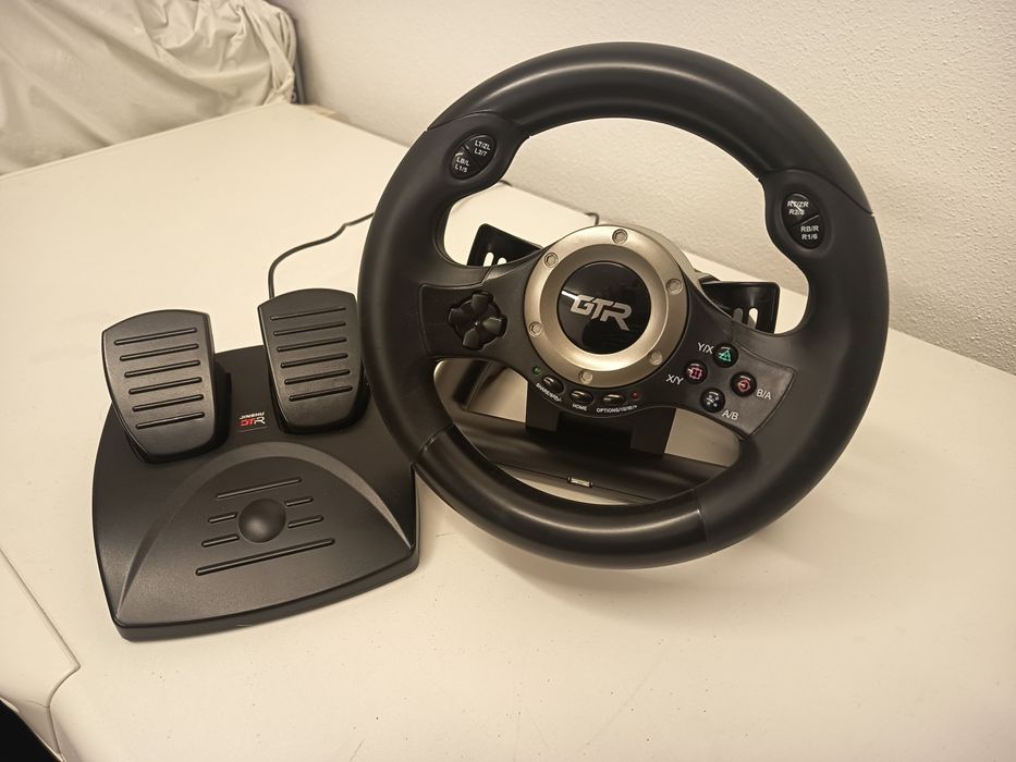 Volante Jinshu  GTR, com pedais