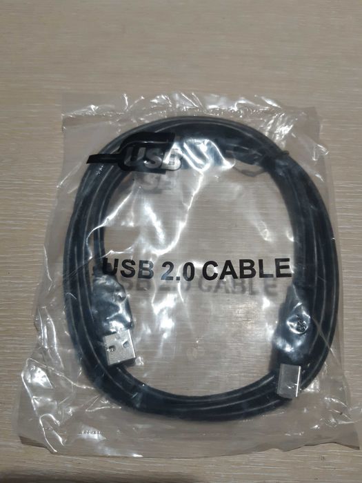 Кабель для принтера/сканера/БФП USB 2.0 AM/BM 0.8-1.5м опт і роздріб