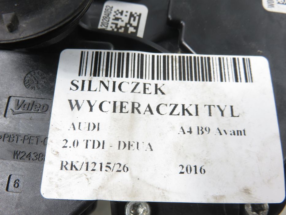 Silniczek Wycieraczki Tył Audi A4 B9 Avant