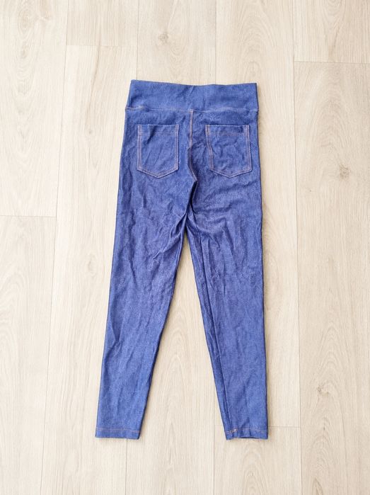 Calças Leggings Efeito Ganga Mulher Tamanho M | Women's Denim Look Leggings Size M