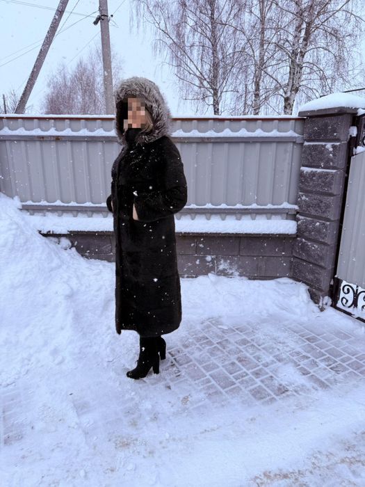 Шуба з стриженої нутрії