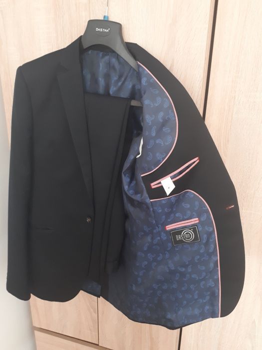 Garnitur DASTAN 48/188 elegancki ciemny granat