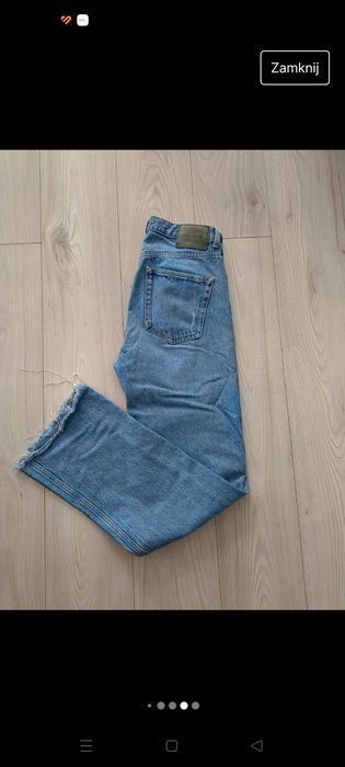 Spodnie jeansy wide leg Pull & Bear 38