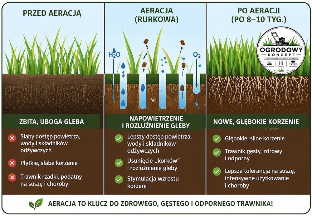 Profesjonalna aeracja i wertykulacja trawników Bielsko-Biała i okolice