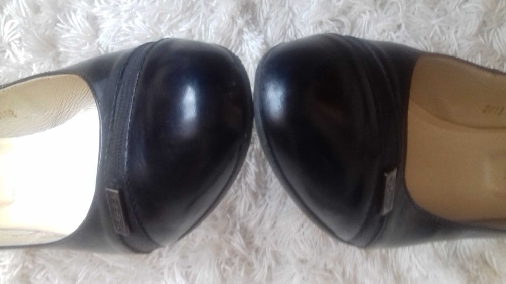 Buty czółenka skórzane skóra naturalna 39