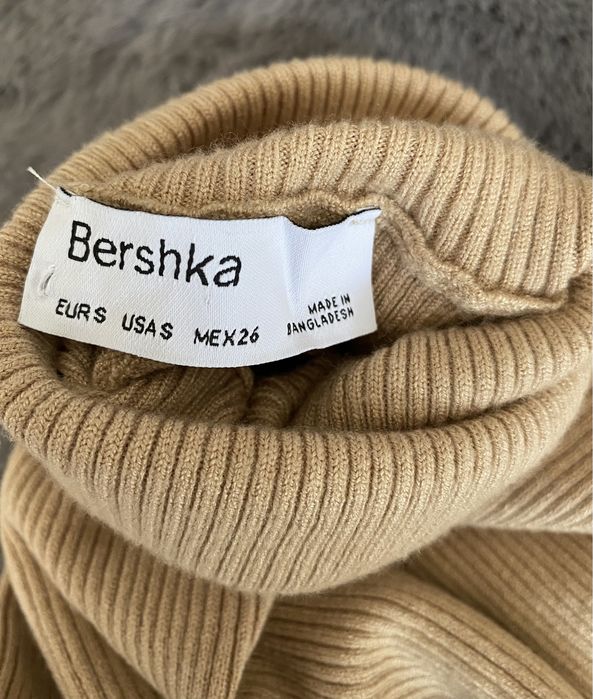 Bershka Sukienka Prążkowana rozmiar XS/S 34/36