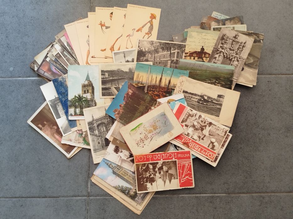 Grande lote de mais de 100 postais