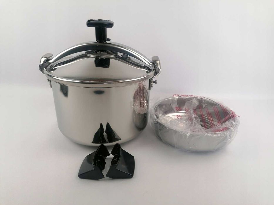 Garnek Szybkowar SEB 10 l srebrny stal nierdzewna