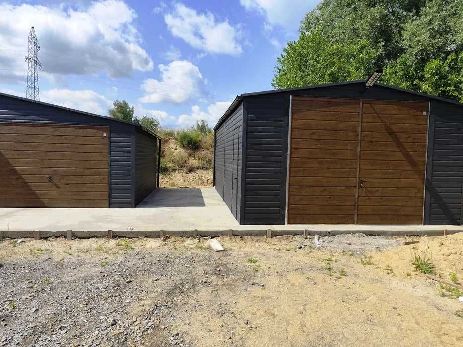 Wiata /Hala Garaż Blaszany Grafit | Montaż Gratis | Profil - Maj-Blach