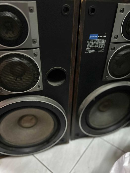 caixa acústica Pioneer CS-767 (par), modelo vintage da Pioneer