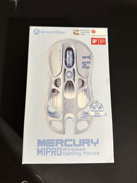 GravaStar Mercury M1 Pro Ice Blue — игровая мышь