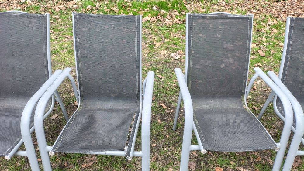 6 krzeseł ogrodowych metalowe