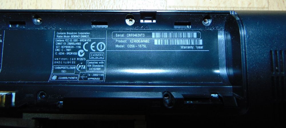 Ноутбук Hp Presario cq 56