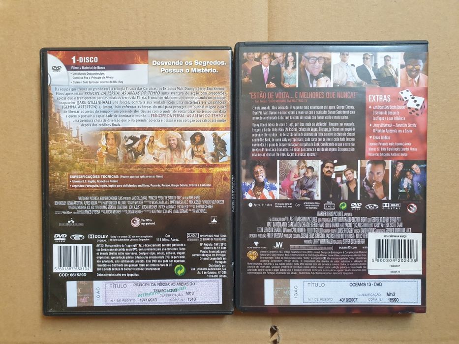 DVDs, Prince of Persia. Ocean's 1364740481153537122