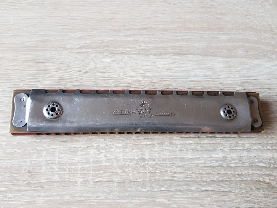 Stara Zabytkowa Harmonijka 48 Ustna Ligna Opera Made In Czechoslovakia