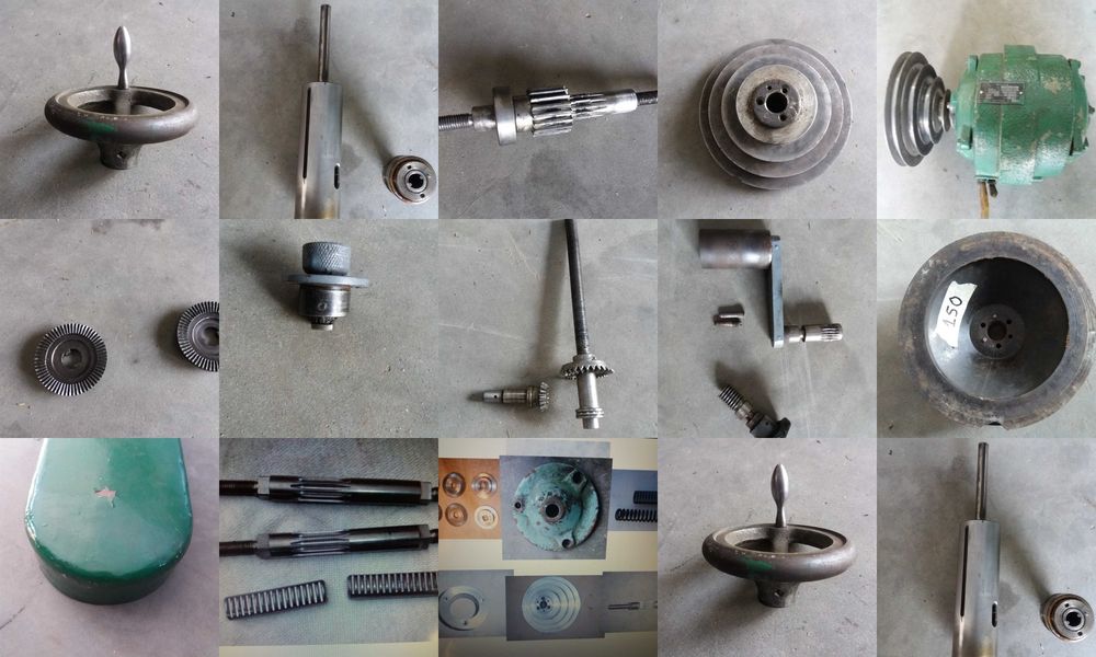 wrzeciono do Wiertarki ws15 przekładnia klin nakrętka zabierak.