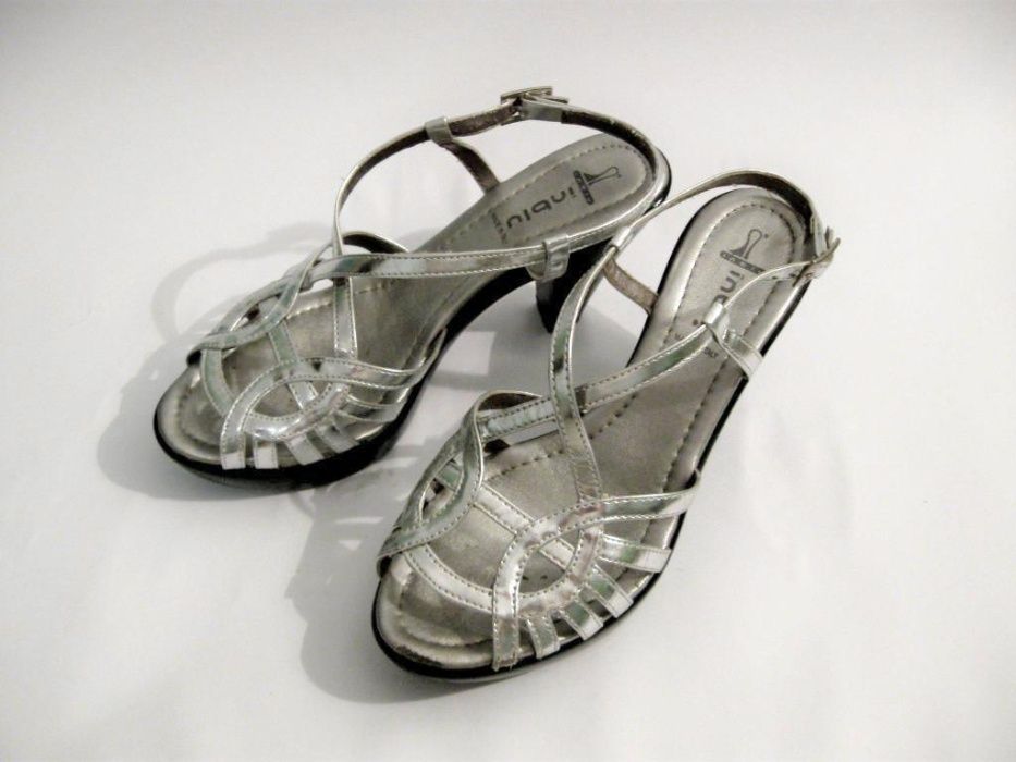 Босоножки Туфли женские - INBLU, размер 37, цвет серебро