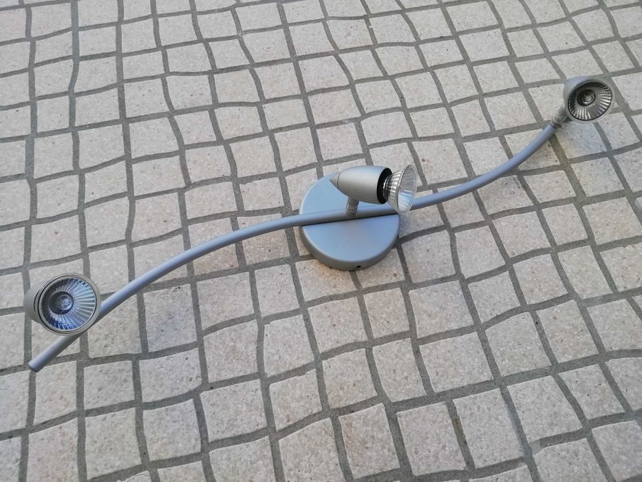 Ceiling spotlight / focus with 3 directional GU10 socket lamps
