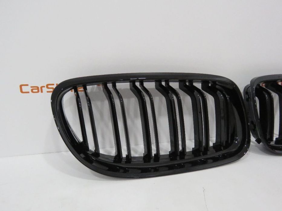 Grelhas Bmw E90 E91 Lci Duplas Preto Brilhante