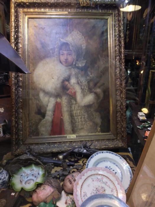 Pintura do consagrado  pintor Teixeira bastos