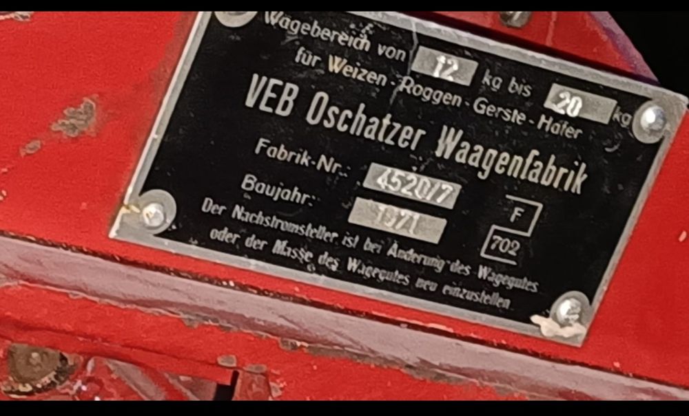 Witam sprzedam wagę veb oschatzer waagenfabrik