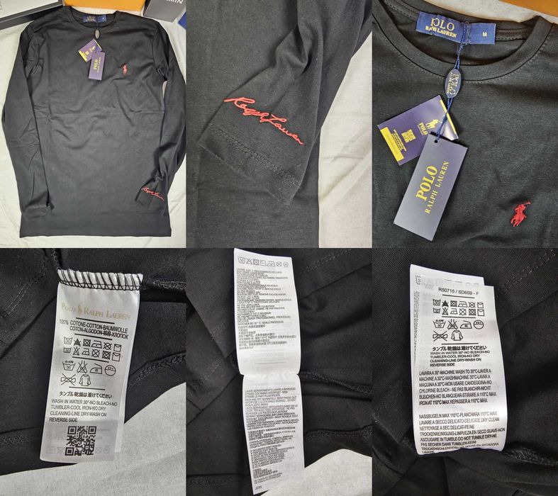 S- XXXL Premium Longsleev ralph lauren armani Longi Wyszywane long HIT