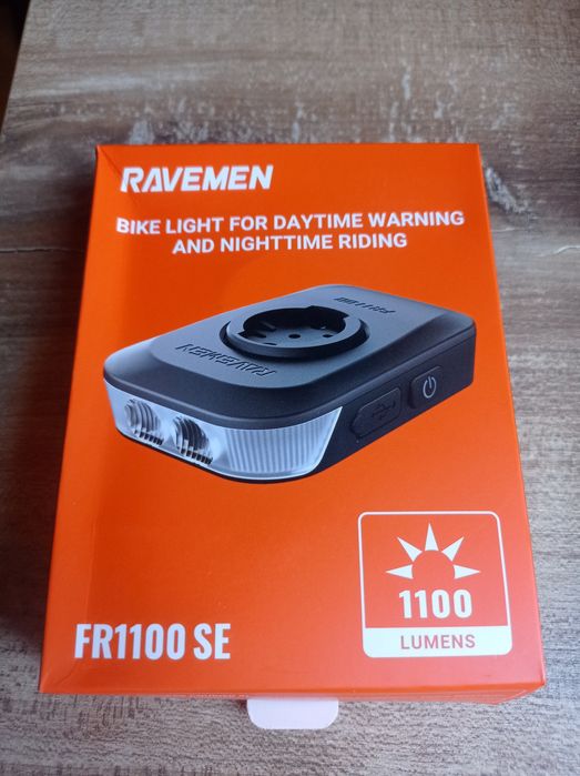 Mocna lampka rowerowa Ravemen FR1100-szosa, gravel!