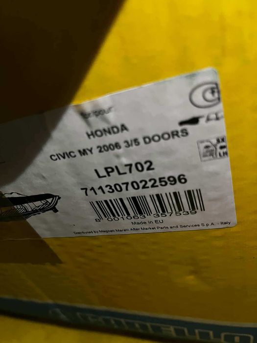 Ópticas faróis Honda Civic de 2005 a 2012