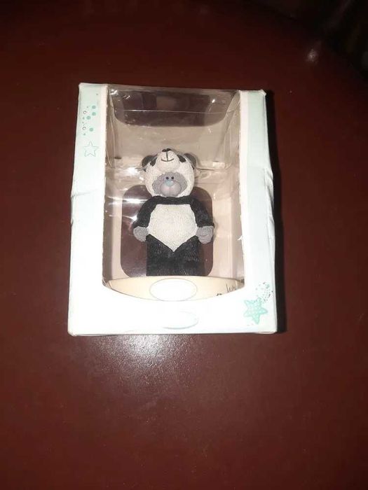 Коллекционная фигурка серого мишки Tatty Teddy в костюме панды.