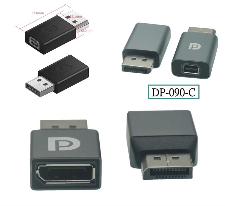 Кабель переходник Mini Display Port – DisplayPort DP 1.8 метра 1.2 1.4