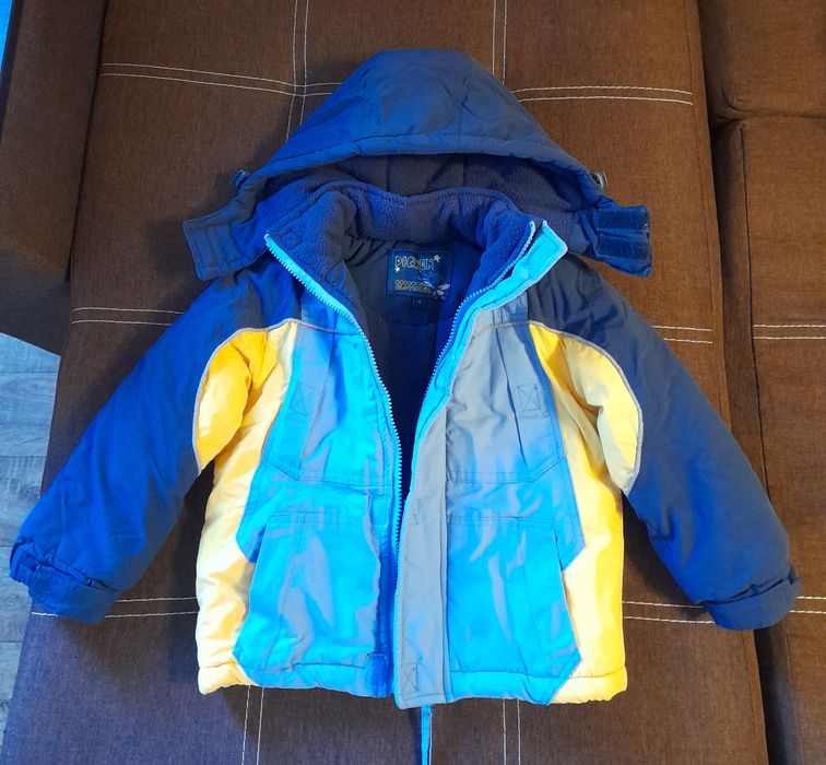 Зимняя очень тёплая на флисе детская курточка